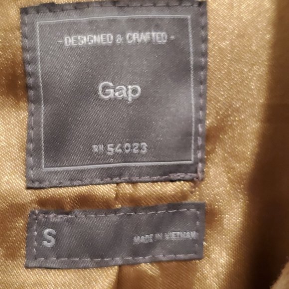 Gap Camel Wool Double Breasted Trench Coat Size Small - Picture 11 of 12